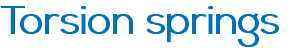 Torsion springs